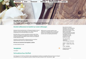 Gasthof zur Linde Webseite