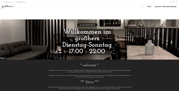 Restaurant Großherz Webseite