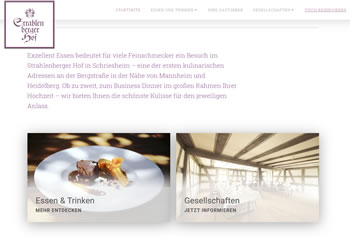 Restaurant Strahlenberger Hof Webseite